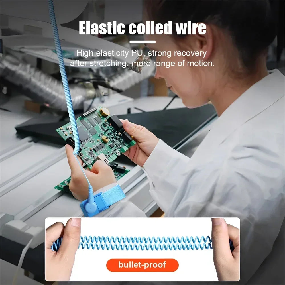 ESD Anti-Static Wrist Strap – Cordless Grounding Band ESD Wrist Strap SPOT