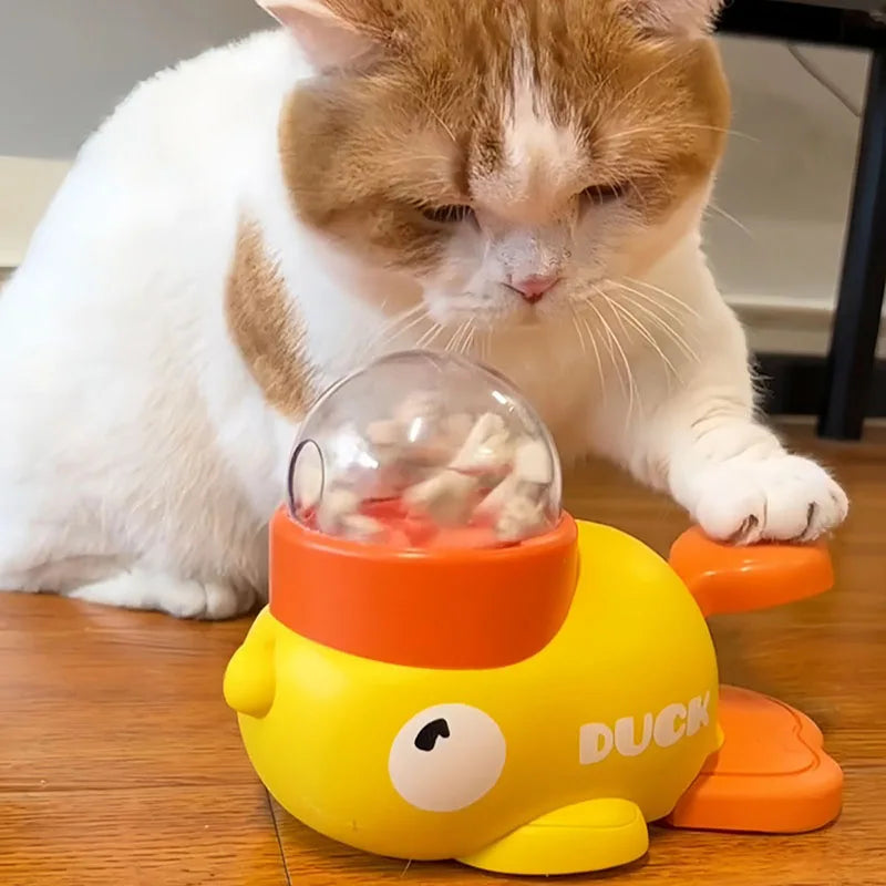 KEMORELA Duck Treat Dispenser Toy for Cats & Dogs Pet Treat Dispenser SPOT