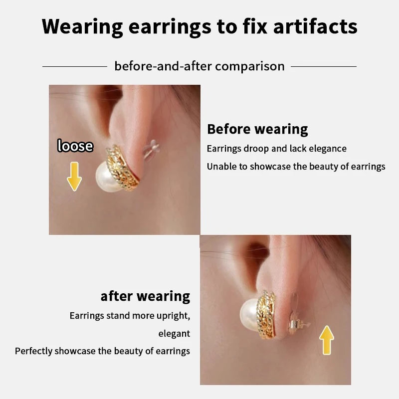 10-Pack Silicone Earring Backs – Lifters for Heavy Earrings Earring Backs SPOT