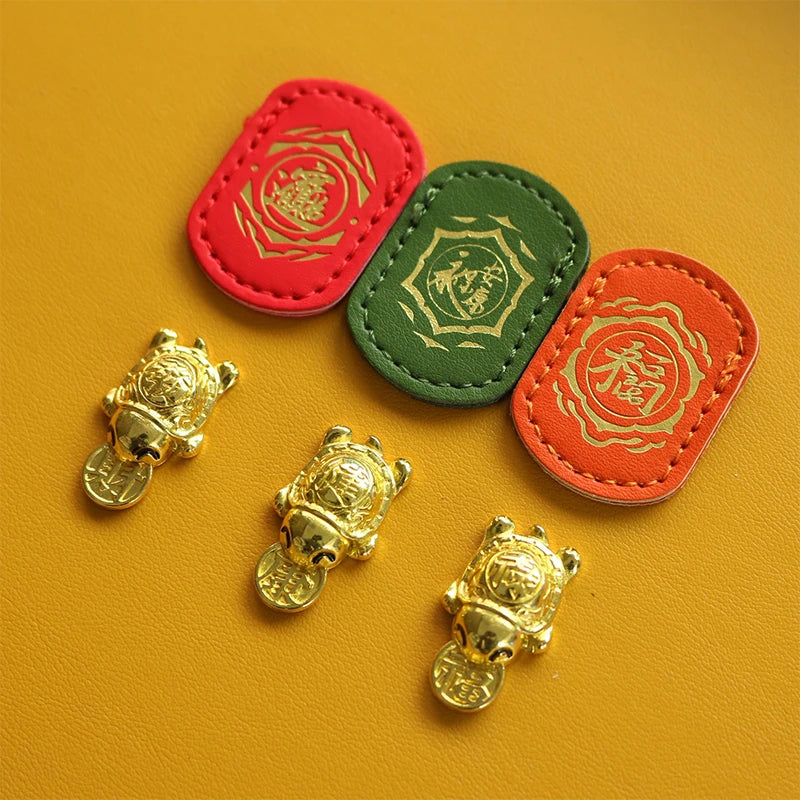 Feng Shui Lucky Turtle Amulet – Metal Wealth Charm Statue Decorative Figurine SPOT