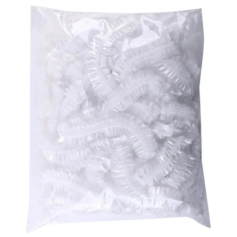 Disposable Shower Caps 50/100 Pack – Waterproof Elastic Hair Cap Disposable Shower Cap SPOT 50pcs white China Mainland