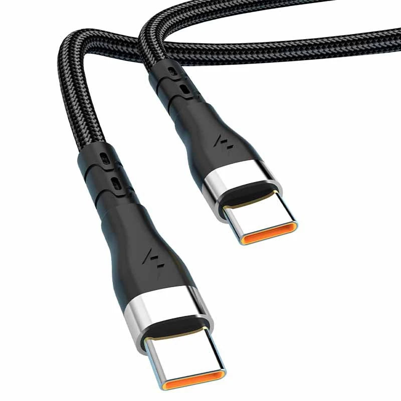 120W USB-C to USB-C Fast Charging Cable – Nylon Braided USB-C Charging Cable SPOT