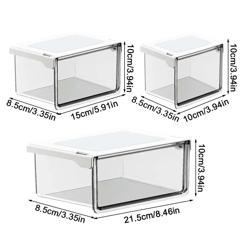 Self-Adhesive Under-Desk Drawer Organizer – Transparent Drawer Storage Organizer SPOT