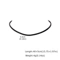 Gothic PU Leather Choker – Gold Sun Pendant Women's Necklace Choker Necklace SPOT 40cm-45cm