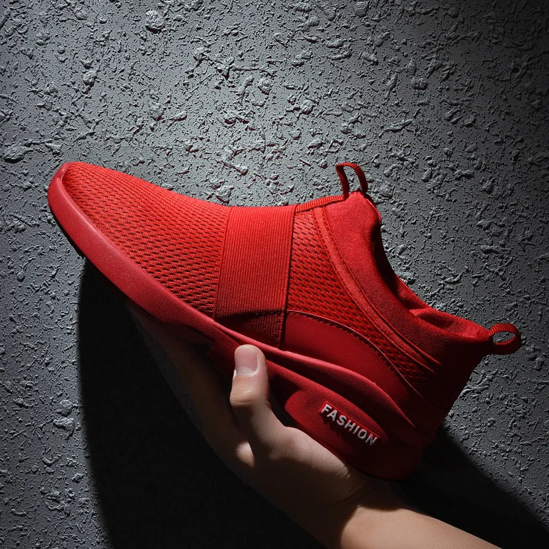 Men's Breathable Mesh Casual Sneakers – Lightweight Lace-Up Men's Casual Sneakers SPOT