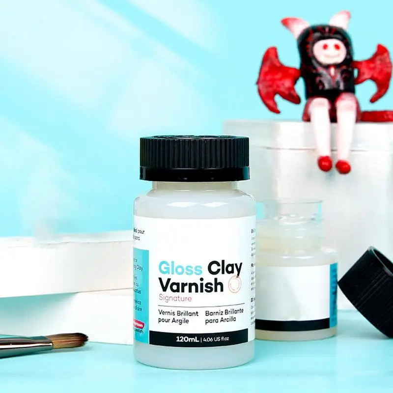 120ml Glossy Clay Varnish – Waterproof Glaze for Art & Clay Art Glaze Varnish SPOT