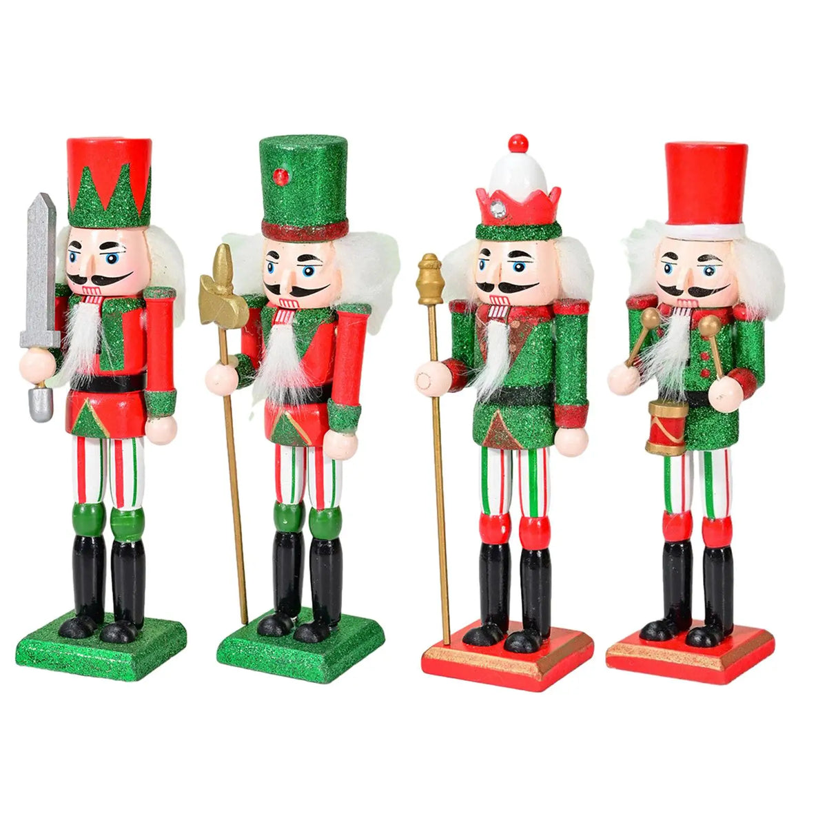 Wooden Nutcracker Soldier Figurine | Christmas Home Decor Holiday Figurine SPOT