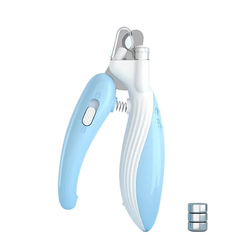 Pet Nail Clippers with LED Light – Dogs, Cats & Small Pets Pet Nail Clippers SPOT Blue LED