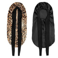 Satin Sleep Bonnet – Adjustable Silk Hair Cap for Women & Men Satin Sleep Bonnet SPOT leopard-print-black