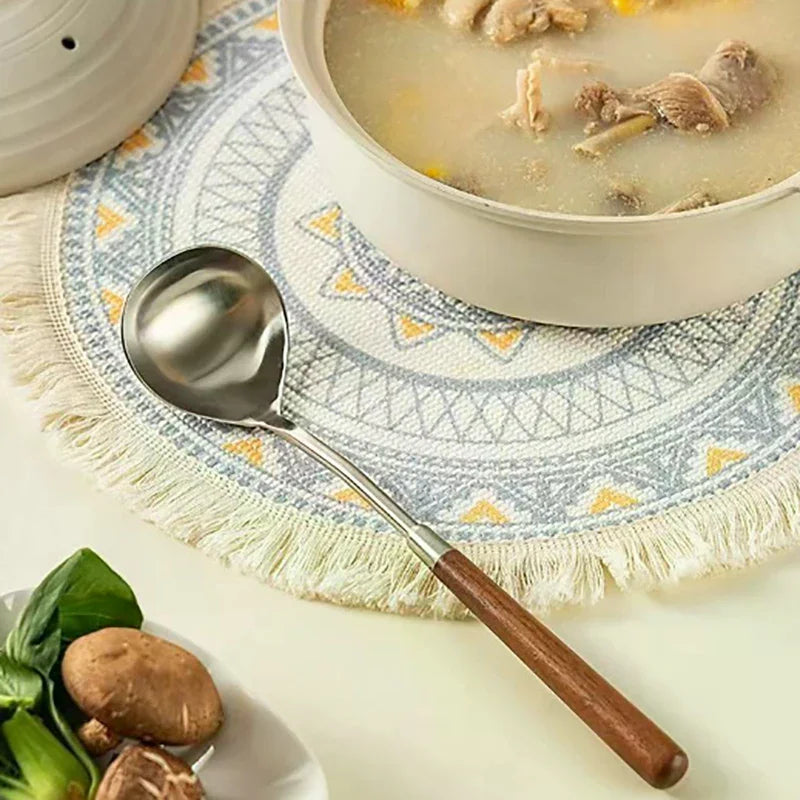 Stainless Steel Long Handle Spoon – Stirring, Soup & Dessert Kitchen Spoon SPOT