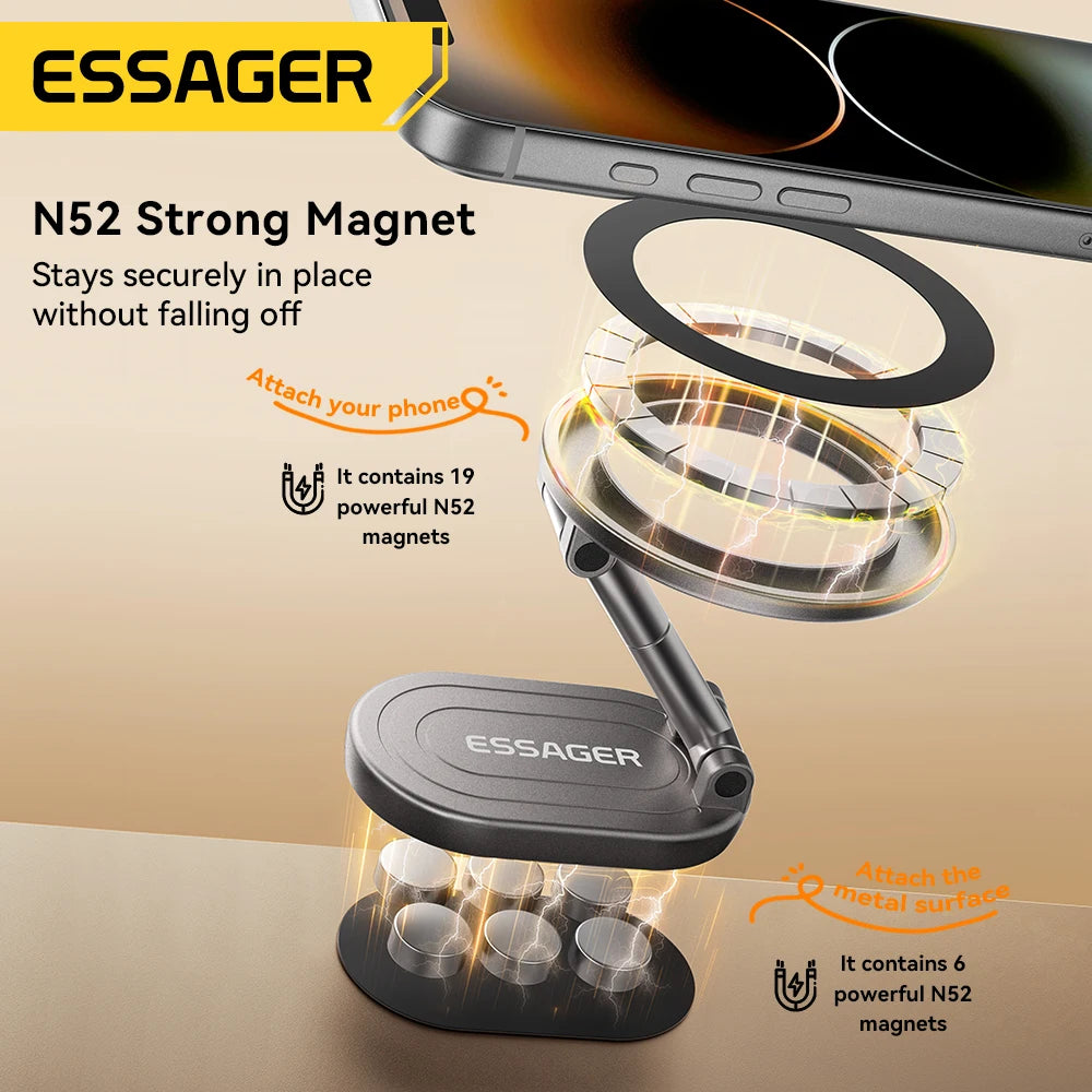 Essager Foldable Magnetic Phone Stand – MagSafe & Universal Magnetic Phone Stand SPOT