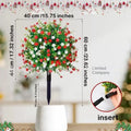 18-Inch Faux Petunia Stems with Stake – Outdoor & Indoor Décor Artificial Flower Stem SPOT A2