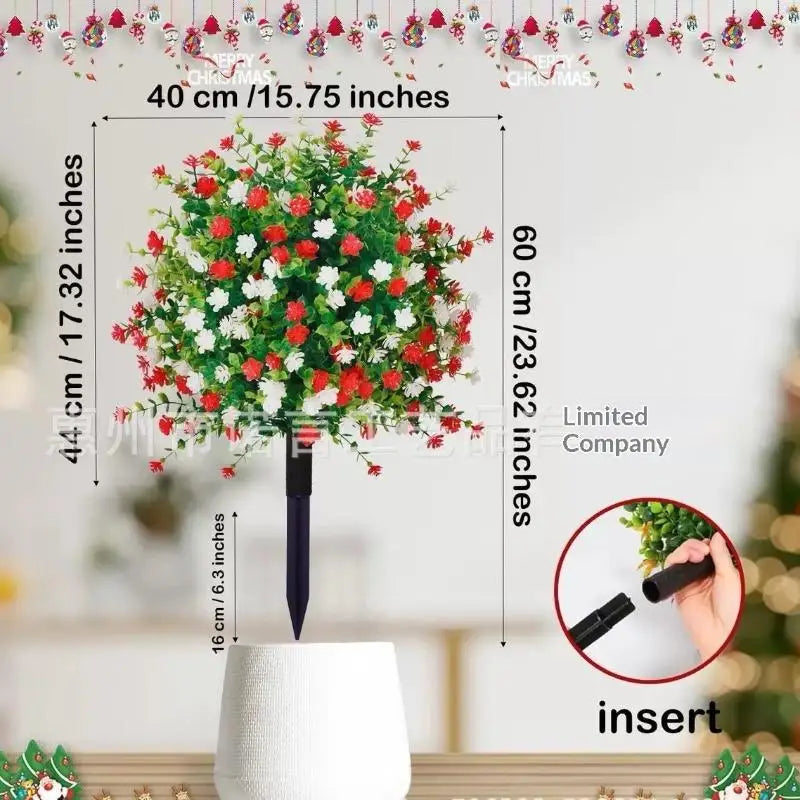 18-Inch Faux Petunia Stems with Stake – Outdoor & Indoor Décor Artificial Flower Stem SPOT A2