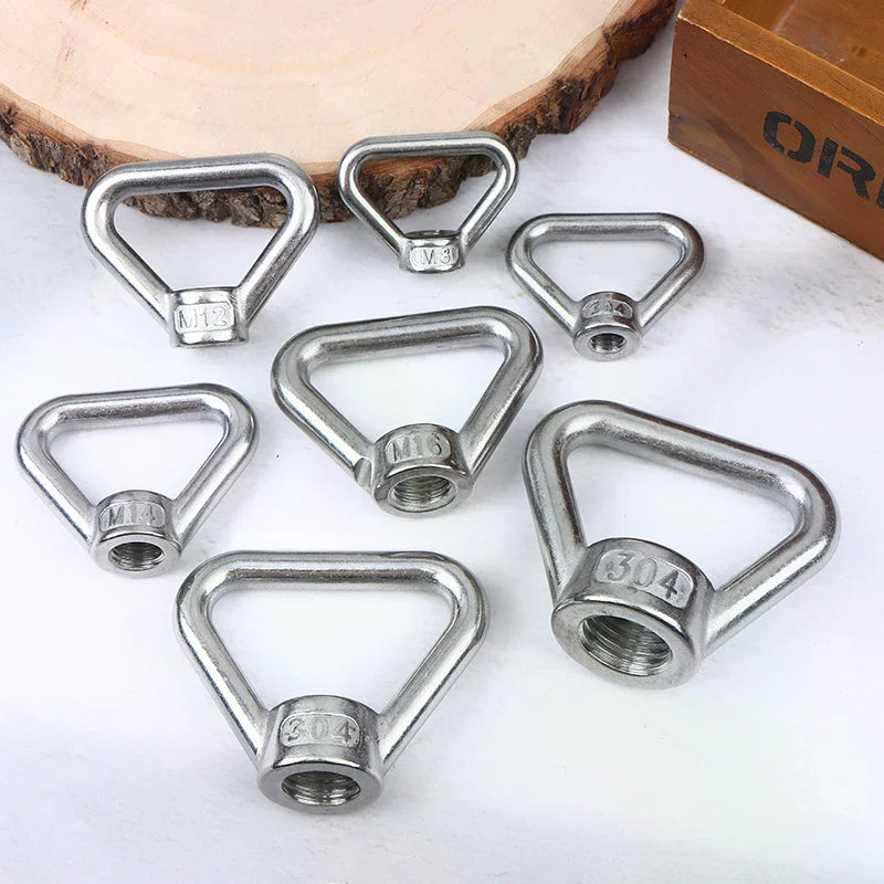 Stainless Steel 304 Eye Bolt & Nut Set – M8 to M24 Lifting Rings Eye Bolt Set SPOT