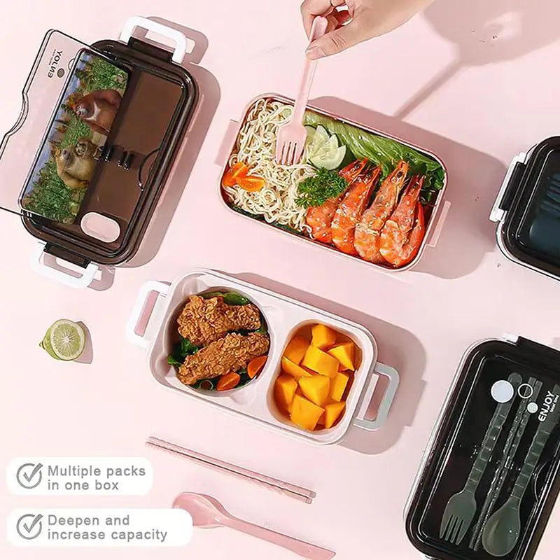 Double Layer Japanese Bento Box – Leak-Proof Lunch Container Bento Lunch Box SPOT