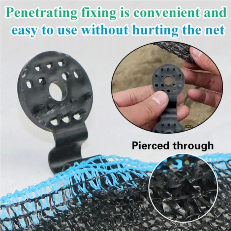 50-Pack Heavy Duty Shade Cloth Clips for Greenhouse & Fence Garden Netting Clips SPOT