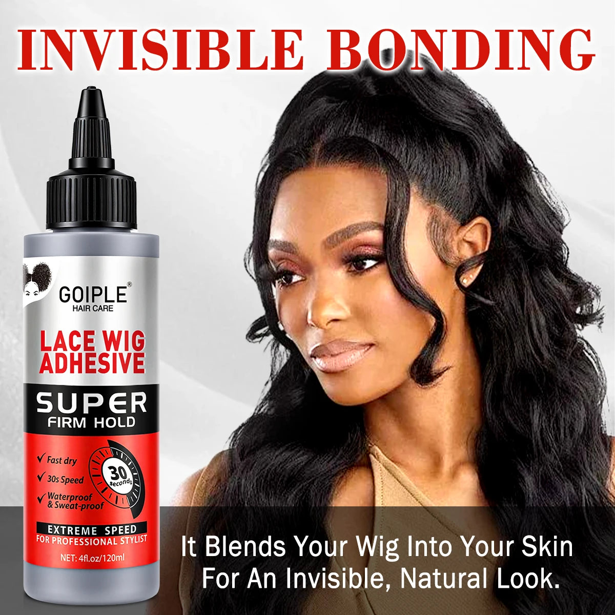 Goiple 120ml Lace Wig Glue | Firm Hold, Waterproof, Fast Dry Wig Bonding Adhesive SPOT