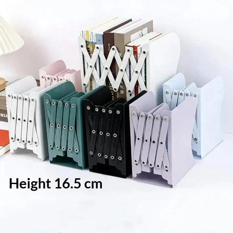 Metal Retractable Book Stand – Adjustable Bookend Organizer Book Stand Organizer SPOT