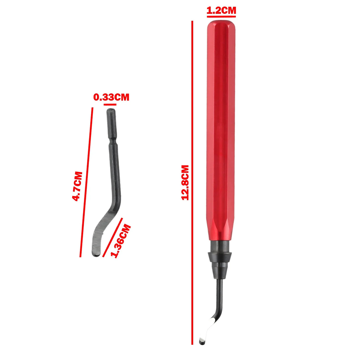 Deburring Tool with Metal Blade Accessories – Red & Blue Deburring Hand Tool SPOT