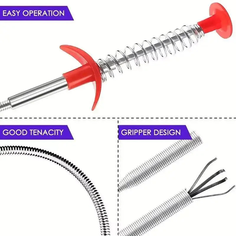 Flexible Alloy Car Drain Pipe Cleaning & Unclogging Tool Car Drain Cleaning Tool SPOT