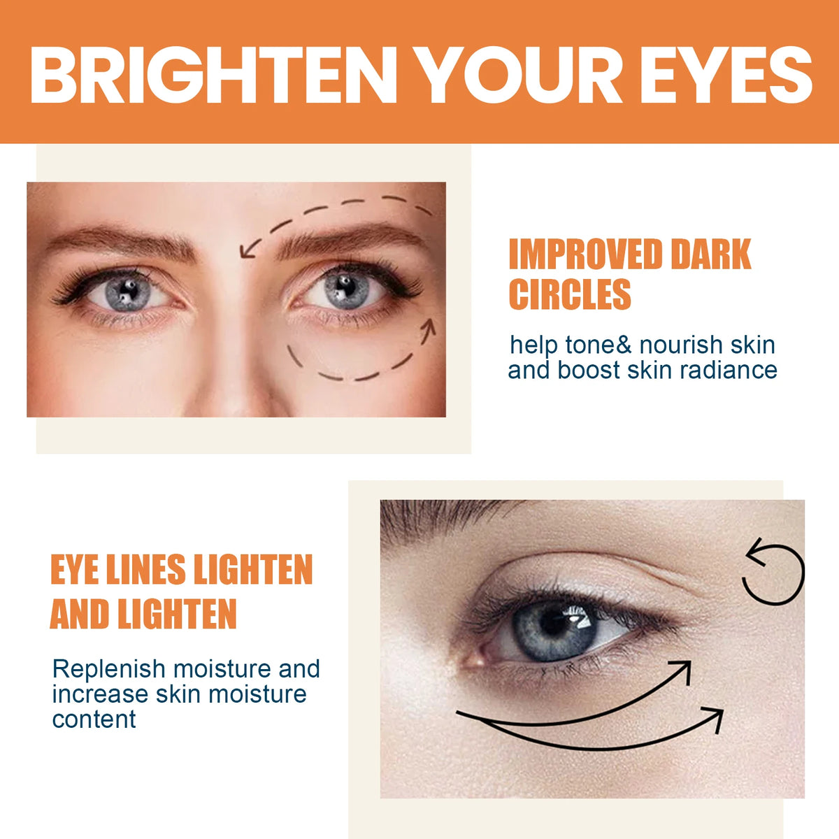 Vitamin C Eye Balm Stick – Brightening Moisturizing Eye Cream Eye Cream Stick SPOT