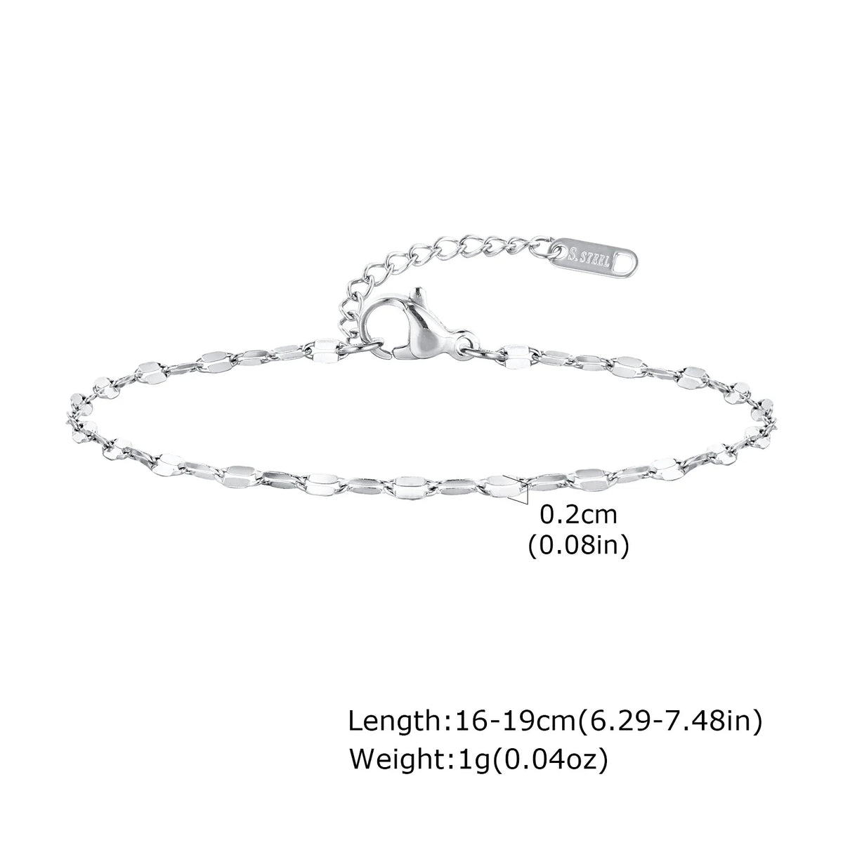Women's Silver Stainless Steel Stackable Bracelet Set – 5 Pc Stackable Bracelet Set SPOT BR-2151S