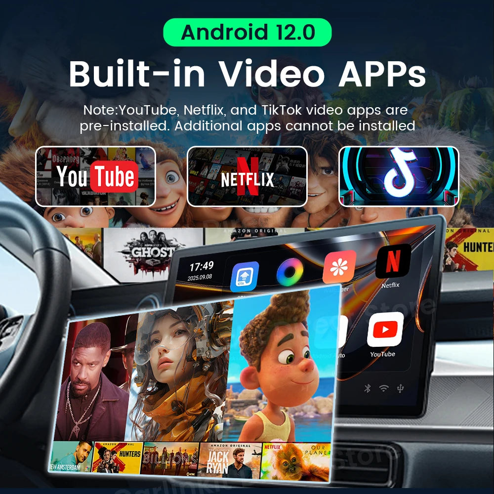 CarlinKit CP2A Pro Wireless CarPlay & Android Auto AI Box Car AI Streaming Box SPOT