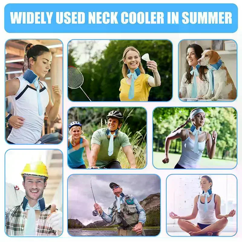 Reusable Cooling Neck Wrap Ice Scarf – Summer Cool Bandana Cooling Neck Wrap SPOT