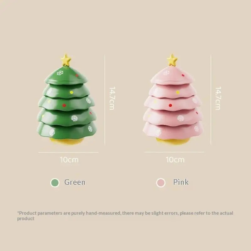 Christmas Tree Stackable Ceramic Dipping Dish Set – 5 Tier Ceramic Dipping Dish Set SPOT