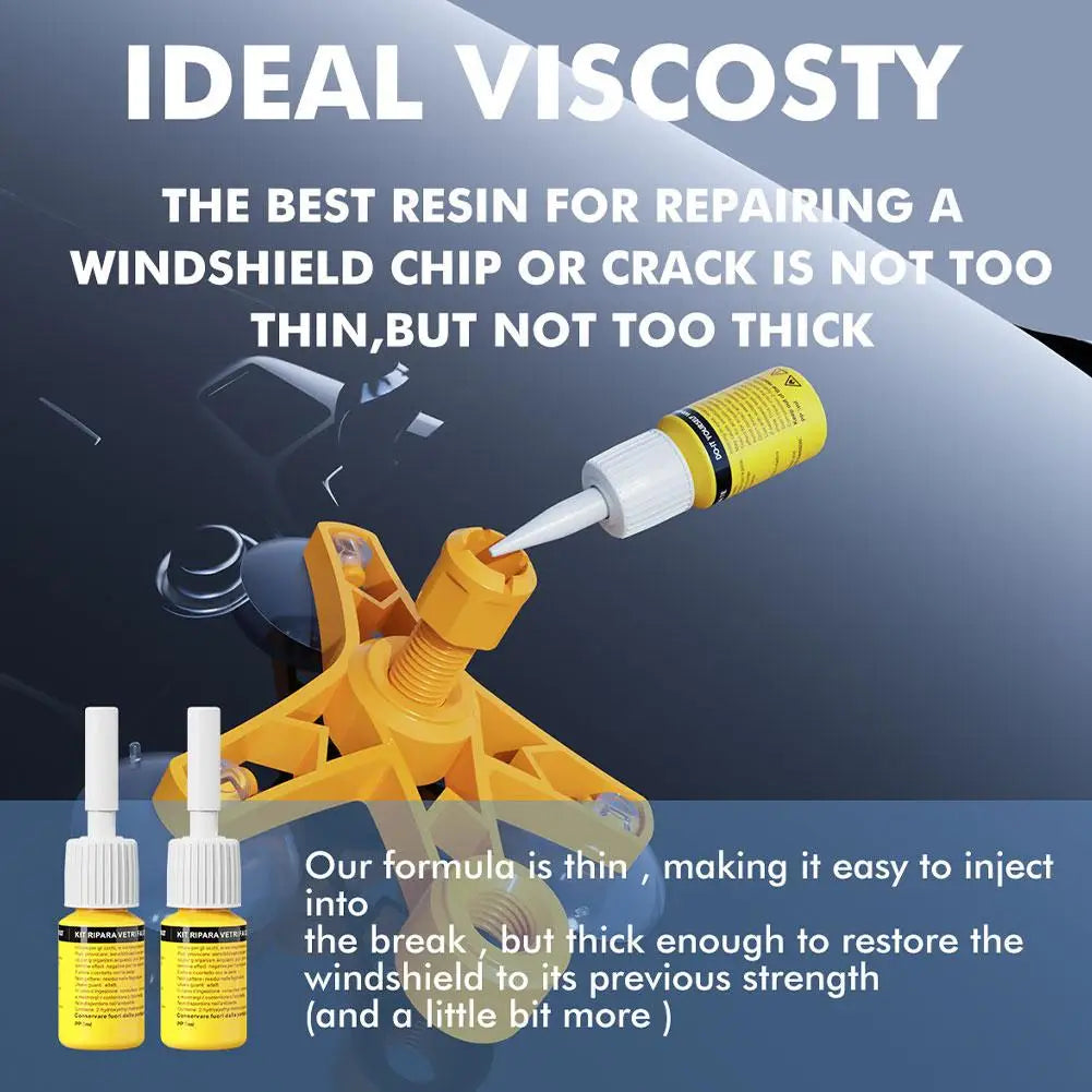 DIY Windshield Glass Repair Kit – Nano Crack & Scratch Fix Glass Repair Kit SPOT