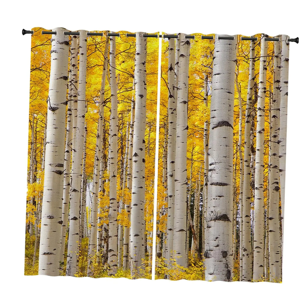 2-Panel Thermal Blackout Curtains – Printed Grommet Drapes Blackout Curtains SPOT