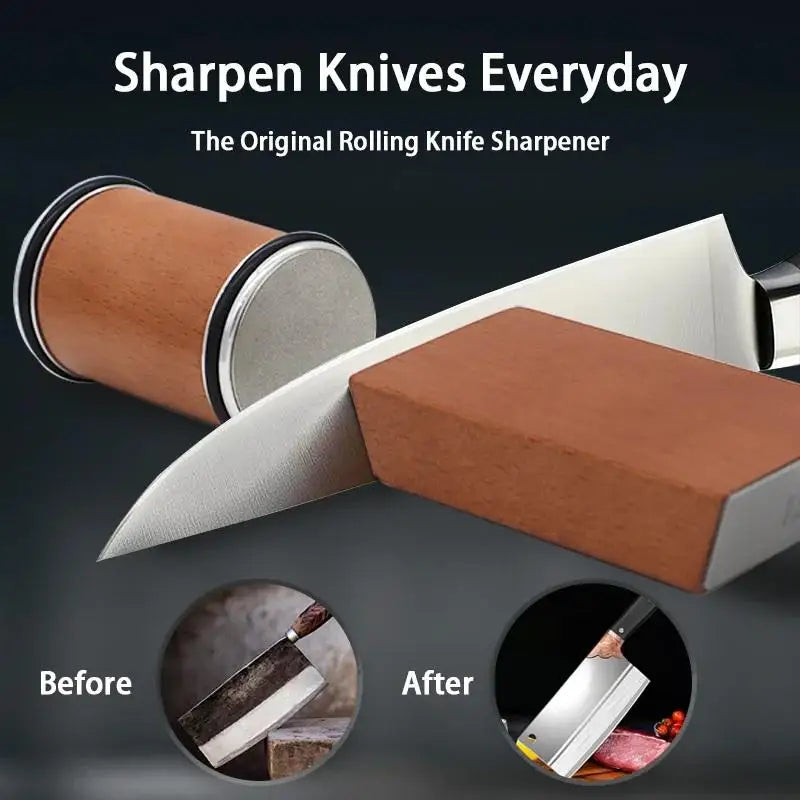 Diamond Roller Knife Sharpener – 15 & 20° Magnetic Angle Knife Sharpener SPOT