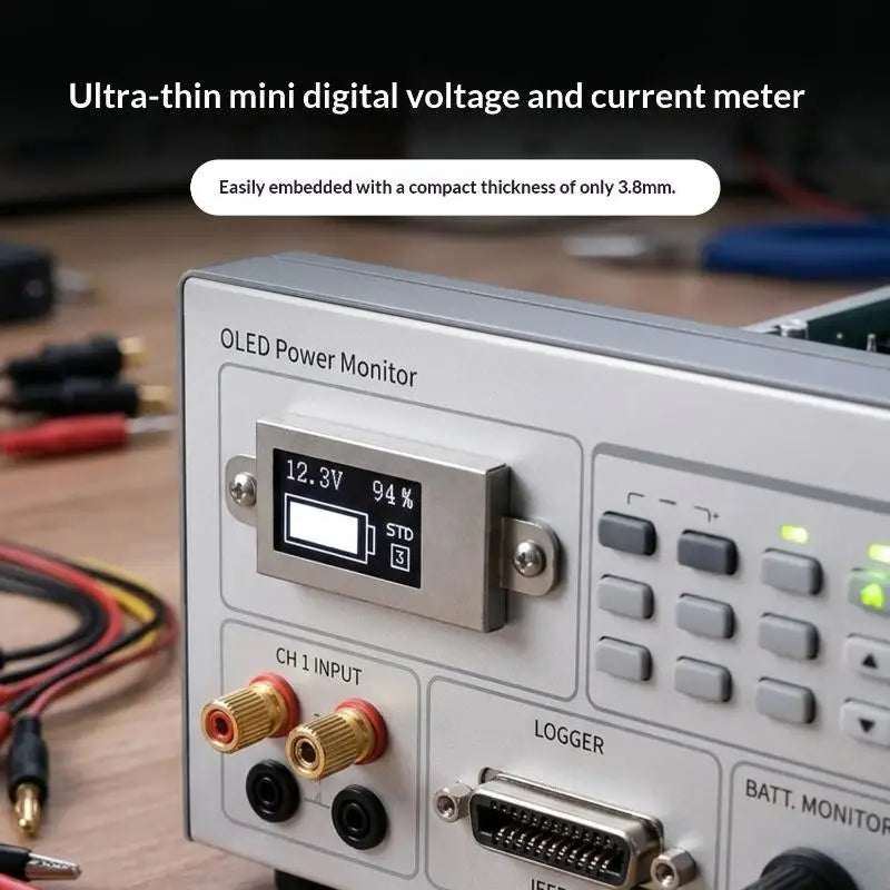 DC 0–30V Mini OLED Voltage Meter | 1–6S Battery Level Monitor Digital Voltage Meter SPOT