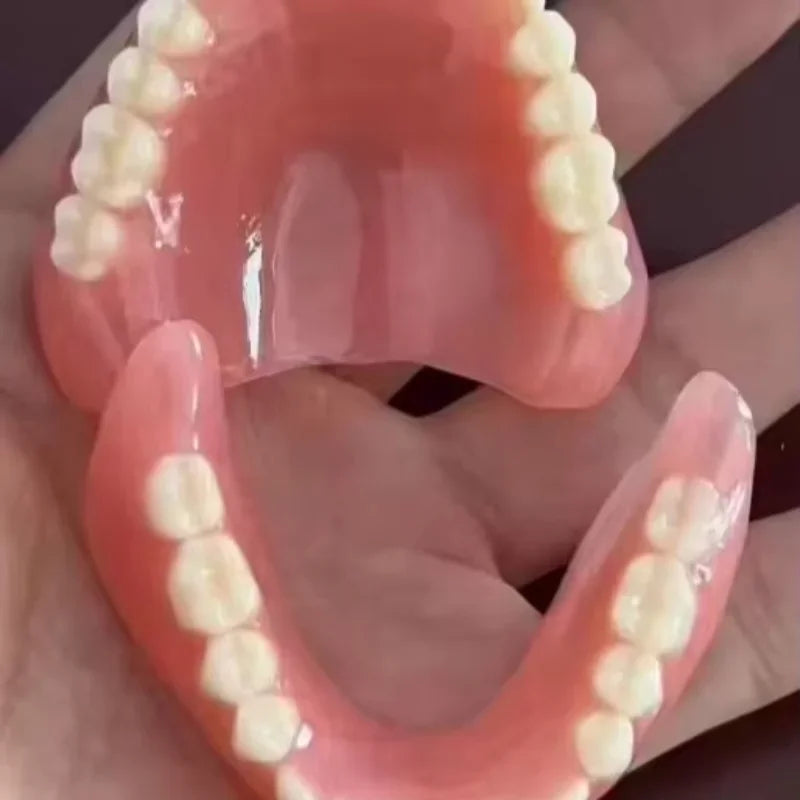 Full Mouth Silicone Dentures – Natural Upper & Lower Set Silicone Dentures SPOT