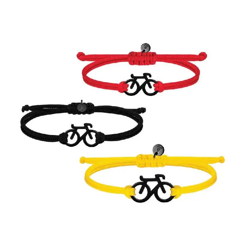 Bicycle Charm Wrap Bracelet – Pink Cycling Jewelry for Women Charm Wrap Bracelet SPOT