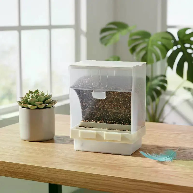Anti-Spill Parrot Feeder – BPA-Free Bird Cage Food Dispenser Bird Cage Feeder SPOT