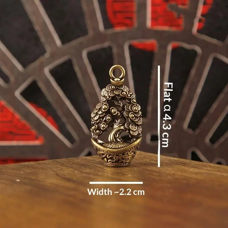 Brass Wealth Tree Figurine | Feng Shui Desktop Ornament Desktop Figurine SPOT