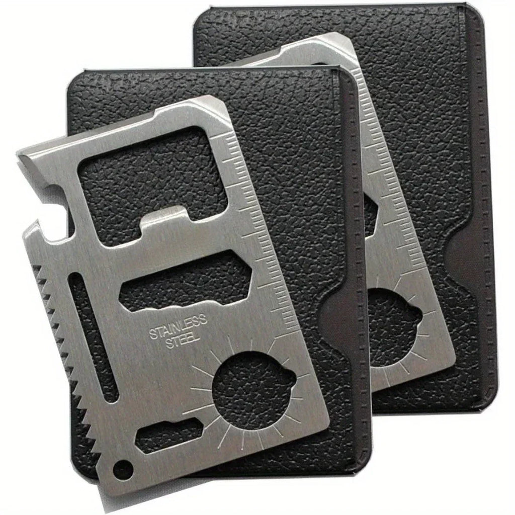 11-in-1 Credit Card Multi-Tool – Stainless Steel Wallet Tool Credit Card Multi-Tool SPOT