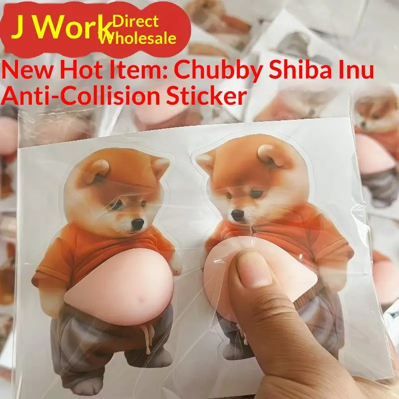 3D Shiba Inu Puppy Sticker – Phone Case & Party Décor Decorative Sticker SPOT A1