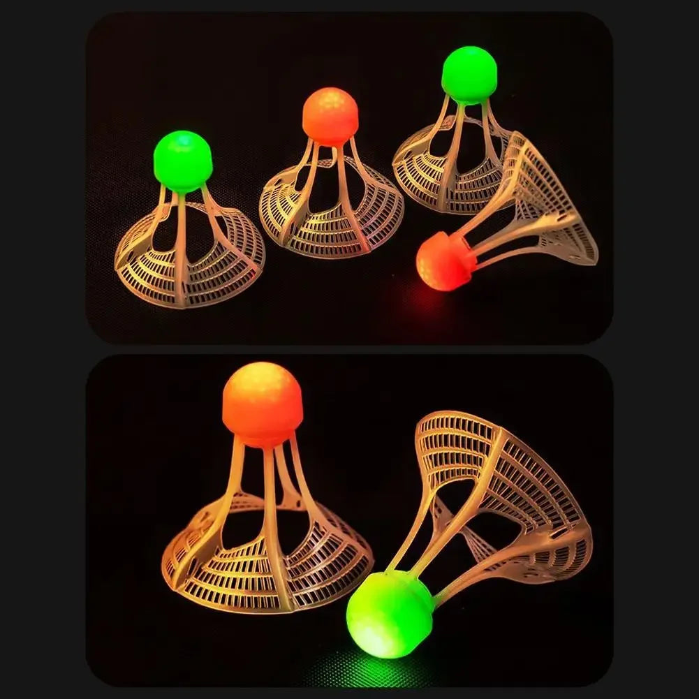 LED Luminous Badminton Shuttlecocks – Windproof Night Glow LED Badminton Shuttlecock SPOT