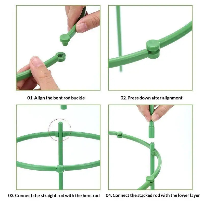 Modular Stackable Plant Support Cage – Adjustable Trellis Plant Support Cage SPOT