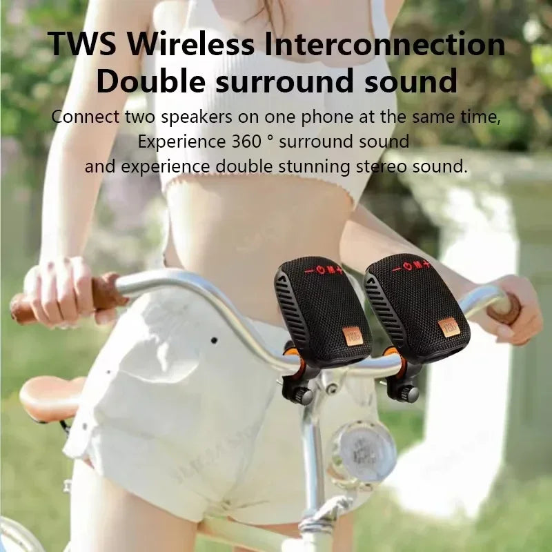 VIKEFON Portable Bluetooth Speaker IPX5 – Bike Mount & FM Radio Portable Bluetooth Speaker SPOT