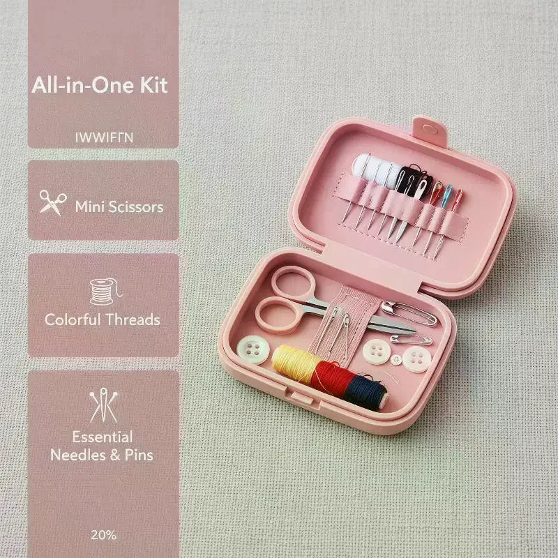 Mini Portable Sewing Kit with Storage Case – Travel & Home Portable Sewing Kit SPOT