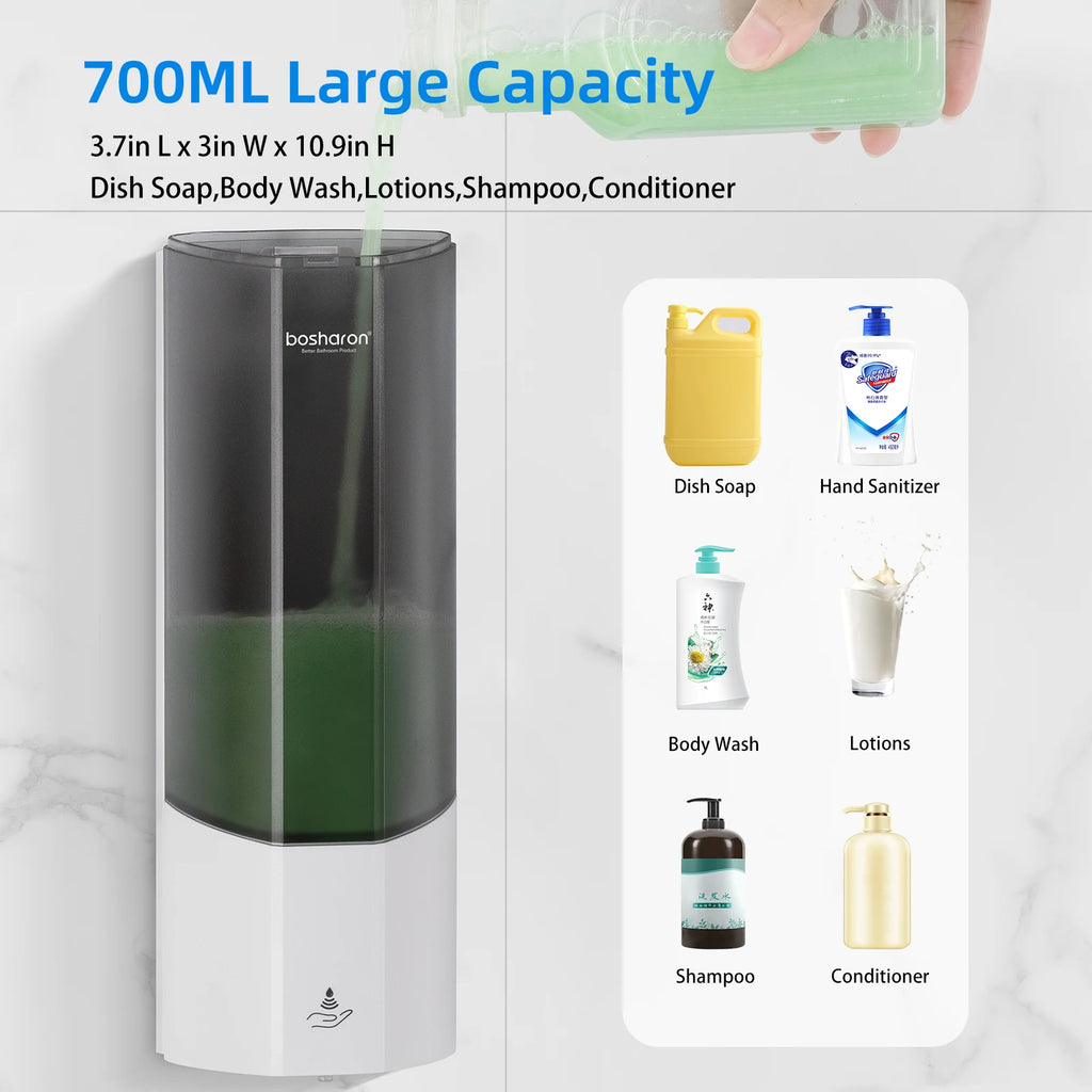 700ml Touchless Wall Mount Automatic Soap Dispenser | Smart Sensor Automatic Soap Dispenser SPOT