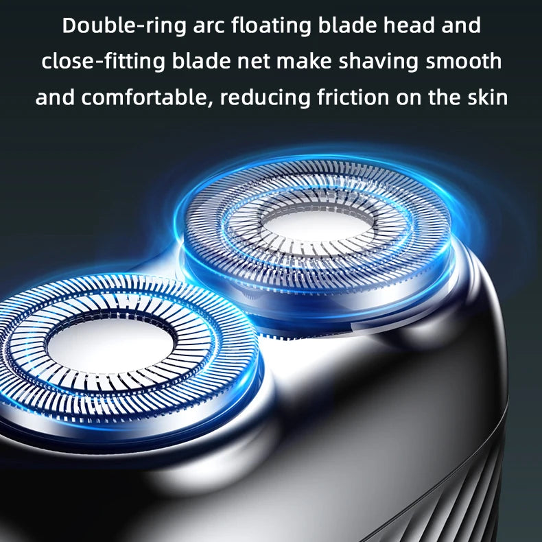 Zinc Alloy Electric Rotary Shaver for Men – USB Rechargeable Electric Rotary Shaver SPOT