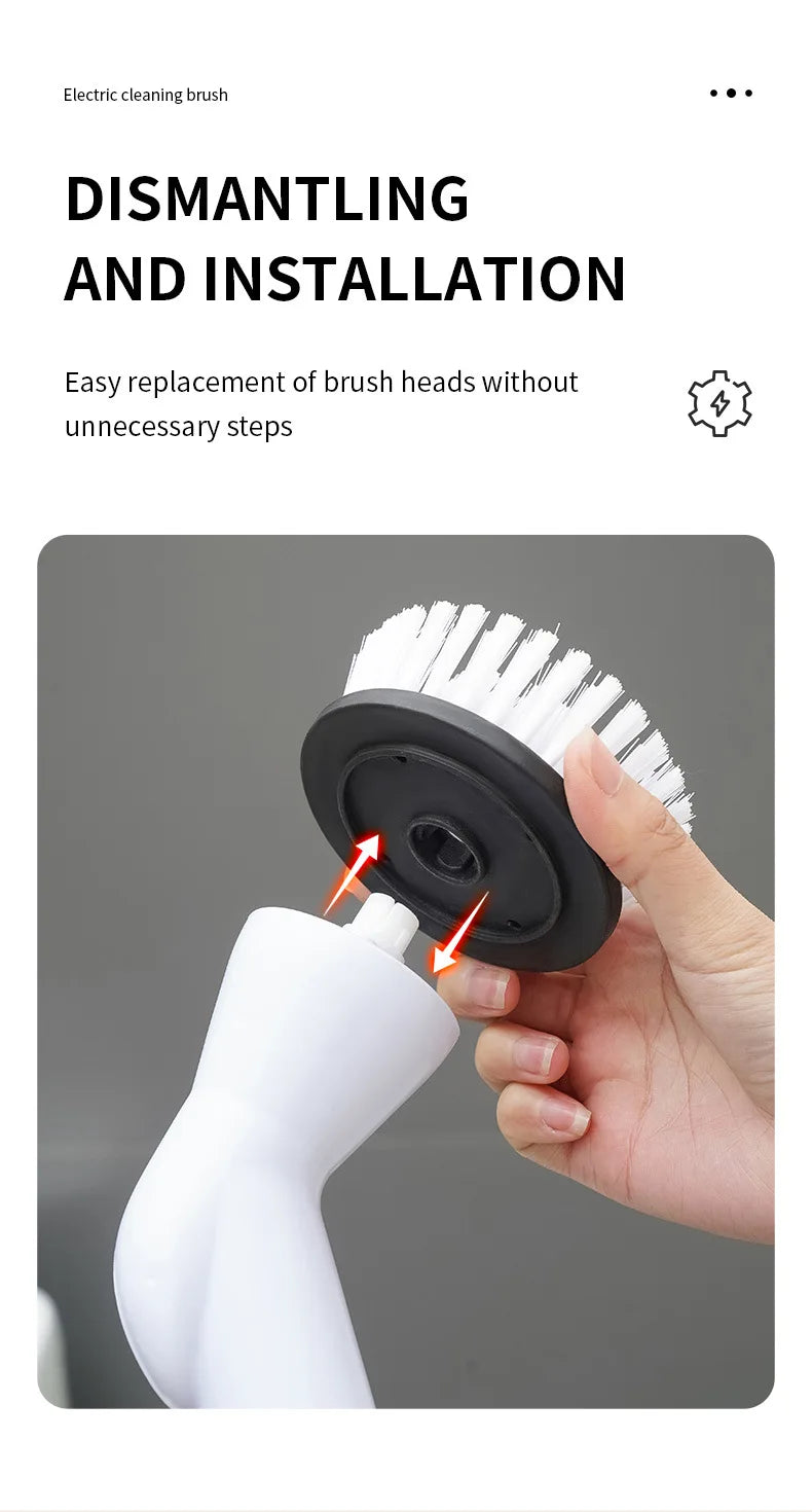Wireless Electric Cleaning Brush – Telescopic Long Handle Bathroom Electric Cleaning Brush SPOT