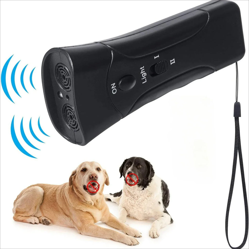 Ultrasonic Dog Bark Control Device with LED Light | Pet Trainer Dog Bark Trainer SPOT Black