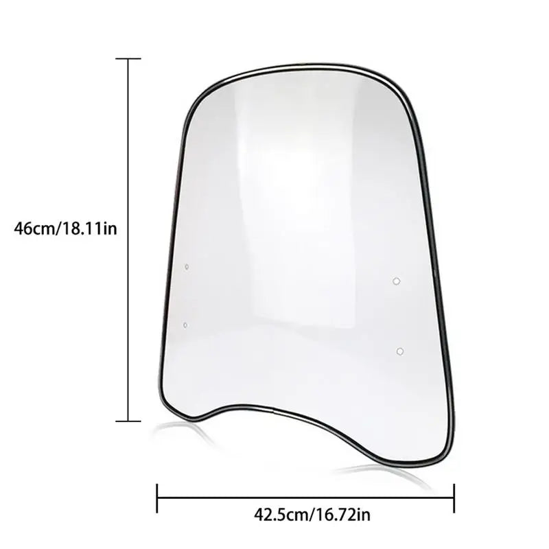 Universal Motorcycle Windshield – Large Clear PC Windscreen Motorcycle Windshield SPOT