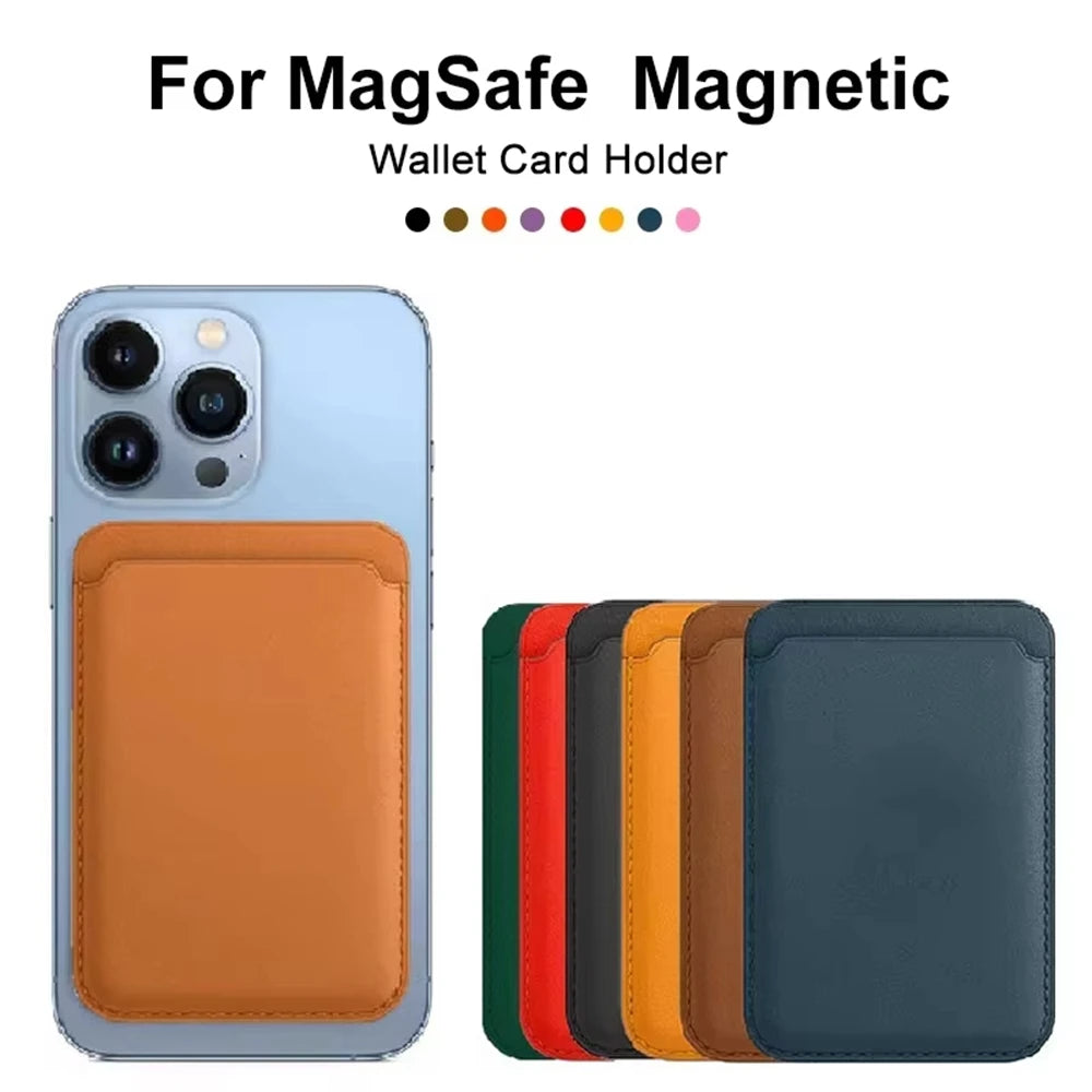 MagSafe Magnetic PU Leather Card Holder for iPhone 17 Phone Card Wallet SPOT