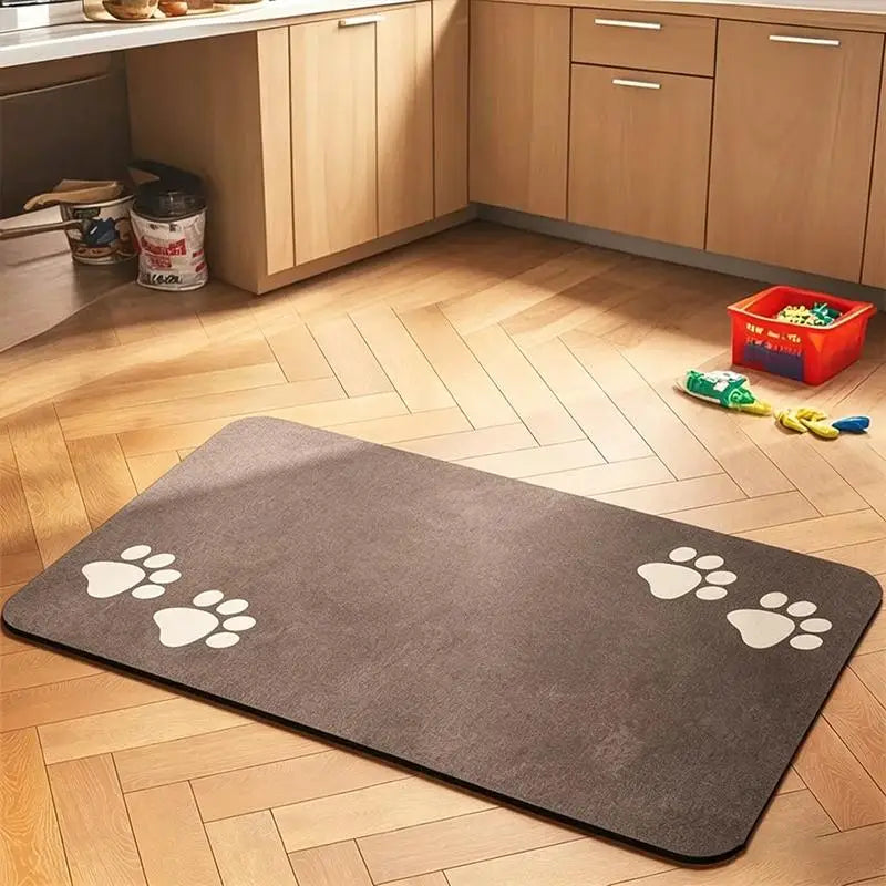 Diatomaceous Earth Pet Placemat – Anti-Slip Dog & Cat Feeding Mat Pet Feeding Mat SPOT